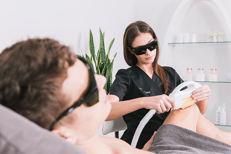prestation de soin par lumière pulsée professionnel en institut